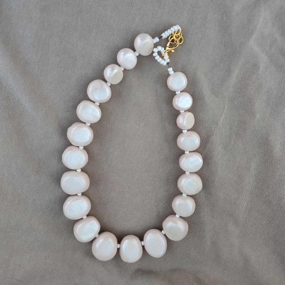 🌊🐚Pearl🐬Funny 🐚Face 🐚Necklace - Picture 6 of 14
